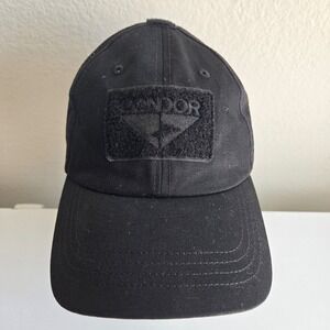 Condor Tactical Cap Operator Hat Adjustable Black Patch Mesh‎ Back Mens